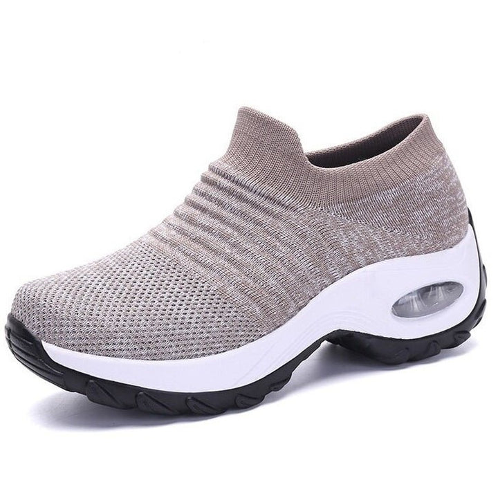 Women's Orthopedic Slip-On Sneakers Air Cushion - Khaki