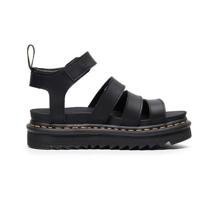 Women's Platform Strappy Comfortable Sandals Buckle Chunky Sole