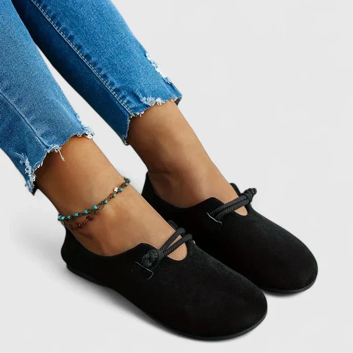 Women's Rope Detail Loafers Round Toe Slip-On Flat