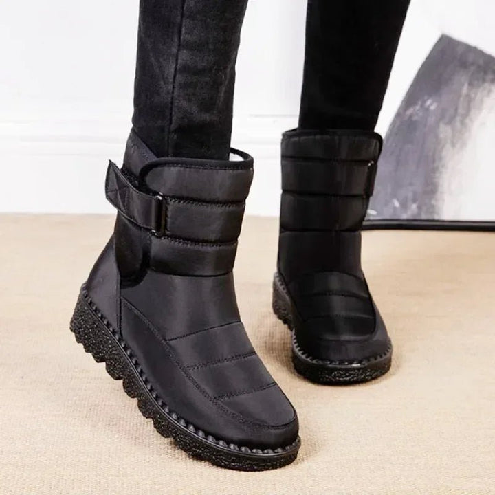 Women's Waterproof Boots Winter Snow Quilted Ankle